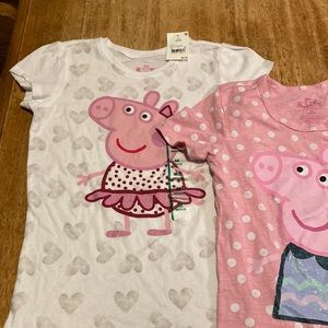 Lot of Peppa Pig girls shirts